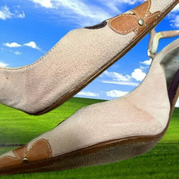 Flower slingback heels - Picture 3 of 4